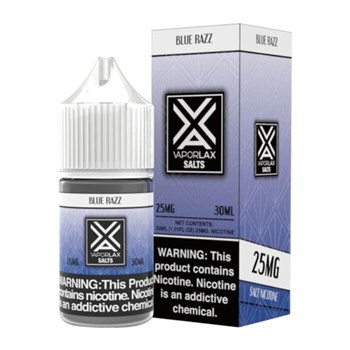 VAPORLAX SALT NIC JUICE BLUE RAZZ 25MG