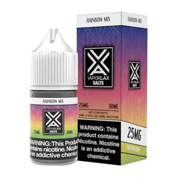 VAPORLAX SALT NIC JUICE RAINBOW MIX 25MG