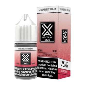 VAPORLAX SALT NIC JUICE STRAWBERRY CREAM 50MG