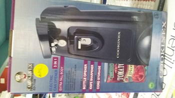 ELECTRIC CAN OPENER Wm2g KNIFE SHARPENER BOTTLE OPENER