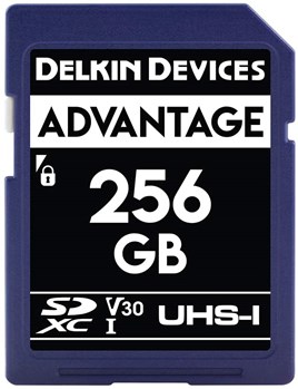 Delkin Devices 256GB Advantage SDXC UHS-I m4gV30m5g Memory Card