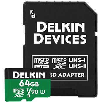 Delkin Devices 64GB POWER UHS-II microSDXC Memory Card