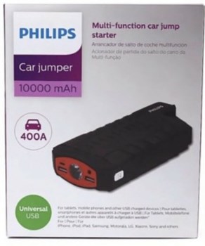 Philips Multi Function Car Jumper Starter Mini Start Power Charger USB Emergency