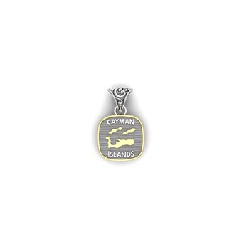 Cayman Islands cushion shape pendant
