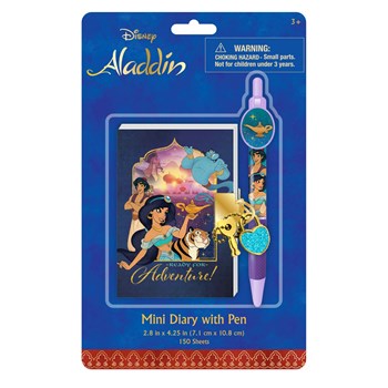 Disney aladdin mini diary with pen