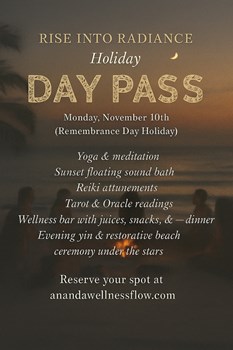 Rise Into Radiance - Holiday Monday Day Pass m4gNovember 10thm5g