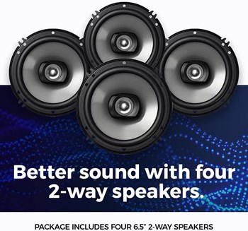 Pioneer 4 Speaker Car Audio Package