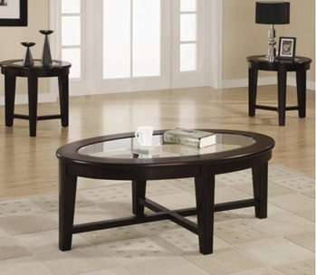 Contemporary Cappuccino Three-Piece Set