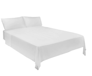 SlumberShield White Bedding Sheet Set