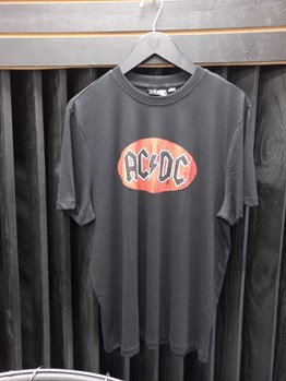 AC DC faded black t shirt