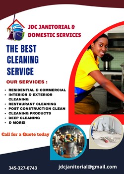 JDC Janitorial m10g Domestic Services KYD 15 per hour