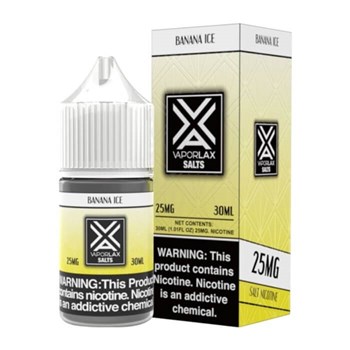 VAPORLAX SALT NIC JUICE BANANA ICE 25MG