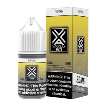 VAPORLAX SALT NIC JUICE CAPTAIN 25MG