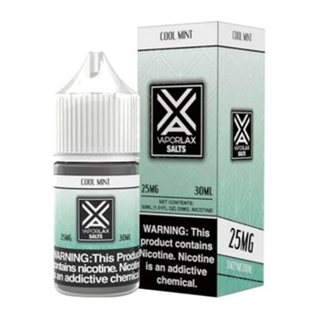 VAPORLAX SALT NIC JUICE COOL MINT 25MG