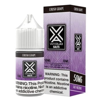 VAPORLAX SALT NIC JUICE CRUSH GRAPE 50MG
