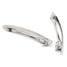 Barrette silver clips