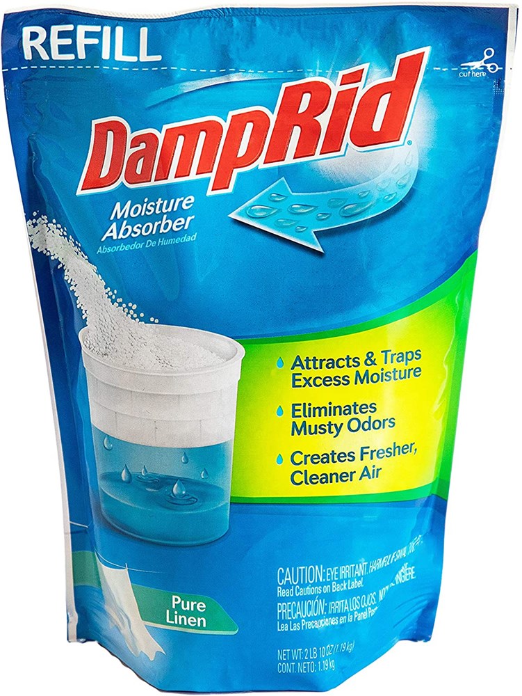 DampRid Pure Linen Moisture Absorber - 42 oz. Refill Bag – Attracts & Traps  Moisture for Fresher, Cleaner Air