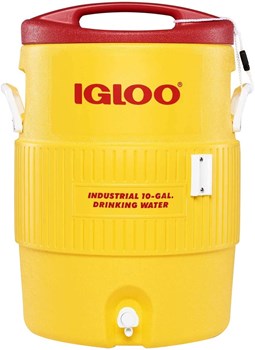 Igloo 10 gallon Industrial Beverage Cooler m35g Yellowm2gRedm2gWhite