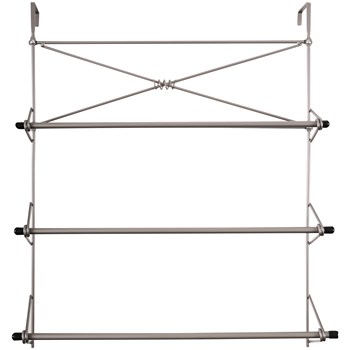 Zenna Home Cross Style Over The Door Towel Rackm35g Satin Nickel