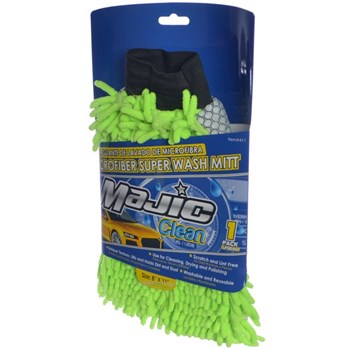 Majic Car Wash Cleaning Drying m10g Polishing Mitt Strands of Microfiber m10g Scrubber