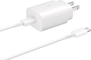Samsung EP-TA800XWEGUS - 25W Super Fast Charging USB-C Wall Charger - White