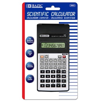 Bazic Products Scientific Calculator 56 Function w Flip cover