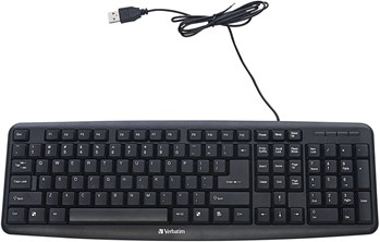 Verbatim Slimline Keyboard - Wired with USB Accessibility