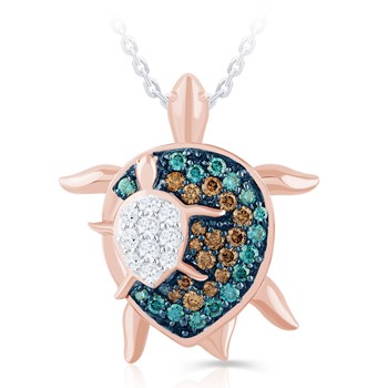 Multi-Color Diamond Sea Life Collection - Turtle