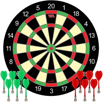 Funsparks Magnetic Dart Board Game - 12 Darts