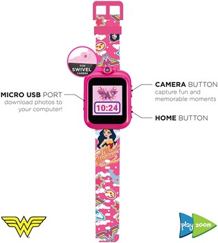 PlayZoom Kids Smartwatch - Video and Camera Selfies Music Learning Educational Fun Interactive Games Touch Screen Sports Digital Watch Birthday Gift for Kids Toddlers Boys Girls Fun Prints