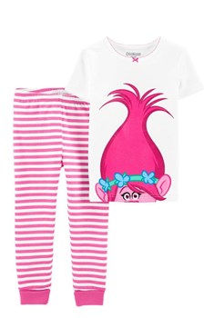 2-Piece Trolls Snug Fit Cotton PJs