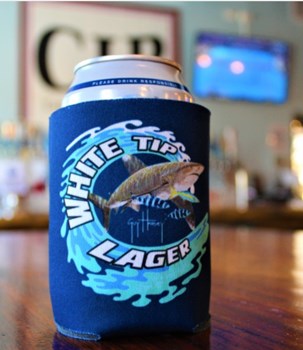 White Tip Can Koozie